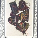 Sewing Pttern, Victorian Crazy quilt ornaments, folk embroidery with ribbons