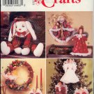 Simplicity Sewing Pattern 0681 Christmas  Ornaments, Dolls, Bunny, Wreath, One size