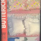 Sewing Pattern, Butterick 1372, Pillow shams, covers and neck roll