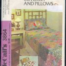 McCall's Vintage 3864, Bed Cover and Pillow Sham, Twin  and double sizes