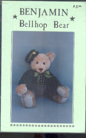Sewing Pattern, Benjamin Bellhop Bear, 14"