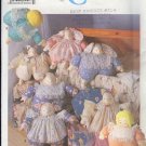 Simplicity Sewing Pattern, 17" Bunny, Cat and Doll