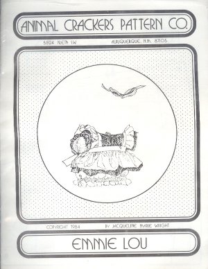 Sewing Pattern Animal Crackers, Emmie Lou outfit for 16" doll or bear