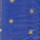 Sewing Fabric Polished cotton Navy & stars 2 yds X 60"  No. 122