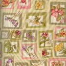 Sewing Fabric Cotton botanicals Beige 4.75 yds X 44"  No. 119