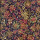 Sewing Fabric Cotton Brown Paisley  type flowers 2 yds X 44"  No. 118
