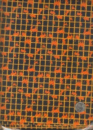 Sewing Fabric Cotton Halloween cats / black 5 yds X 44" No. 148