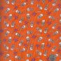 Sewing Fabric Cotton Halloween Skull Crossbones 6 yds  No. 151