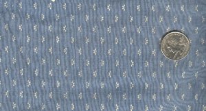 Sewing Fabric Cotton Small Print White on blue-grey   No. 205