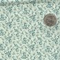 Sewing Fabric Cotton Small Print Flowers on Pale Green  No. 209