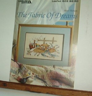 Cross Stitch Pattern FABRIC OF DREAMS Straw Hat in Window