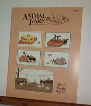 Cross Stitch Patterns ANIMAL FARE Cats, Mice, Birds, Rabbits & Geese