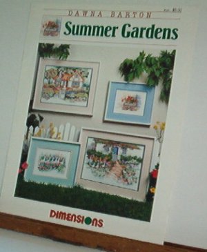 Cross Stitch  Patterns SUMMER GARDEN Four Designs