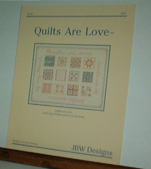 Cross Stitch Patterns, Quilts are Love, 1  design