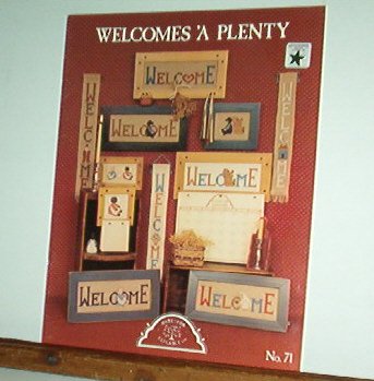 Cross Stitch Patterns, Welcomes A Plenty, 12 Welcome designs
