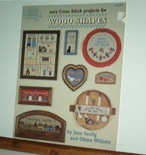 Cross Stitch Patterns, Easy design for Wood shapes, 18 designs