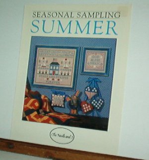 Cross Stitch Patterns, Summer Sampler, House, Patriotic, Cute 4 designs