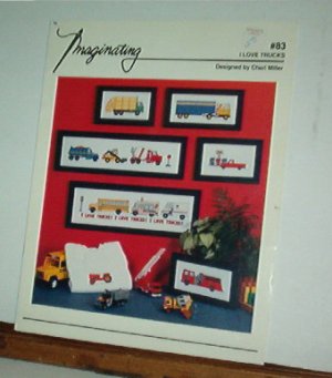 Cross Stitch Patterns, Trucks, very cool, 7 designs
