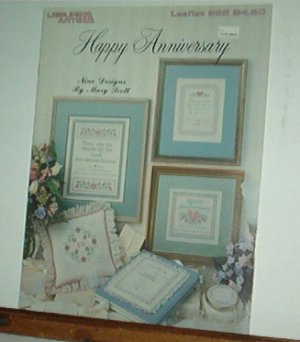 Cross Stitch Pattern, Happy Anniversary sayings and blessings, 12 design