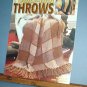 Quick Knit Throws, AFGHANS, 4 designs, easy