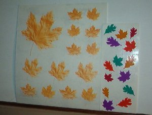 Scrapbooking - Stickers - 1 sheet  Autumn Maple Leaves New