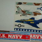 Scrapbooking - Stickers - 1 sheet  U.S. Navy air planes and signs