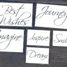Rubber Stamp - Scrapbooking - Inkadinkado -  sponge mount - New -6 ea - 1"X1" - 2"X1.25"