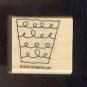 Rubber Stamp Scrapbooking - Wood Mount - New - Stampin Up -  Basket 1.5X 1.5"