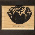Rubber Stamp Scrapbooking - Wood Mount - New - Stampin Up - Peony bloom - 1.25X2"