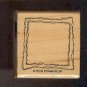 Rubber Stamp Scrapbooking - Wood Mount - Unused - Stampin Up  - Frame - 1.5X1.5"
