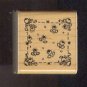 Rubber Stamp Scrapbooking - Wood Mount - D.O.T.S. - Unused - Rose Square 1.5X1.5