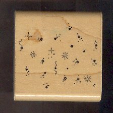 Rubber Stamp Scrapbooking - Wood Mount - D.O.T.S. - Used - Confetti Chunks 2.X.2