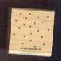 Rubber Stamp Scrapbooking - Wood Mount - Used - Stampin Up - Little Circles Confetti 1.5X1.5"