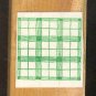Rubber Stamp Scrapbooking - Wood Mount - Used - Windowpane Plaid 2X2"
