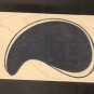 Rubber Stamp Scrapbooking - Wood Mount - New - ScrapMandu -  Black form - 2X3"
