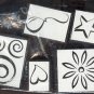 Rubber Stamp Scrapbooking - Sponge Mount - Inkadinkadoo - 5 stamp shapes New 1X1 - 1.5X1.5