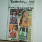 Sewing Pattern Butterick 5985 Girl's tote and animal appliques (4 that are 8 X 9") one size cute