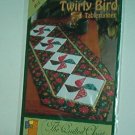 Sewing Pattern Quilted Closet Twirly Bird tablerunner 17X55" Nice.