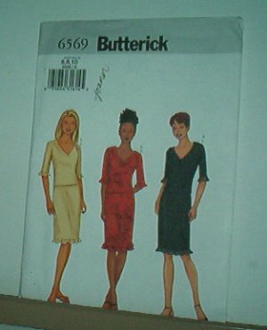 Sewing Pattern Butterick 6569 Top and skirt with variations Size 6-10
