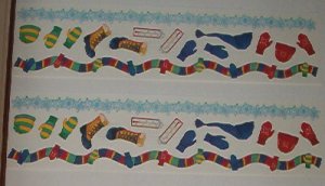 Scrapbooking - Stickers - 3 Strips winter gear 12 X 3"