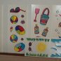 Scrapbooking - Stickers Strips  - 2 X 6 Summer Time -