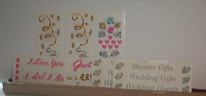 Scrapbooking - Stickers - Wedding - New - 2 X 6"