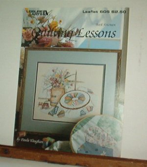 Cross Stitch Pattern QUILTING LESSONS Hooped applique with flowers
