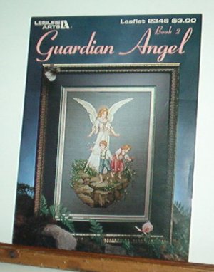 Cross Stitch Pattern GUARDIAN ANGEL  Angel with two children
