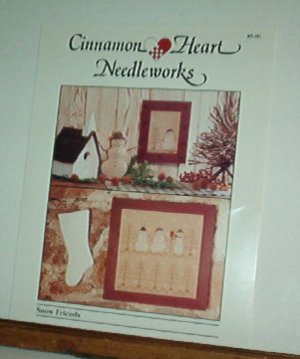 Cross Stitch Pattern Cinnamon Heart Needleworks SNOW FRIENDS 2 designs