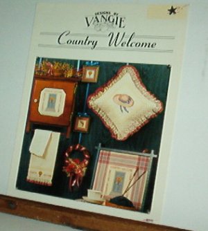 Cross Stitch Pattern, COUNTRY WELCOME by Vangie