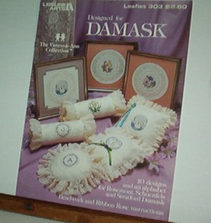 Cross Stitch Pattern, DESIGNED FOR DAMASK  Vanessa-Ann Collection Alphabet & Designs