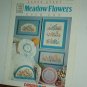 Cross Stitch Pattern, MEADOW FLOWERS  by Karen Avery 5 designs + alphabet