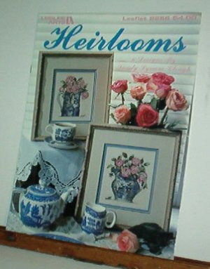 Cross Stitch Pattern,  HEIRLOOMS Roses and tea cups 6 designs by Sandy Clough