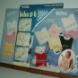 Cross Stitch Pattern, Baby BIBS  3 Booklets with 24 border designs